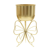 Portavasi Monti, Complemento d'arredo, Articolo decorativo, Accessorio d'arredo, Oro, 22x22 h40 cm