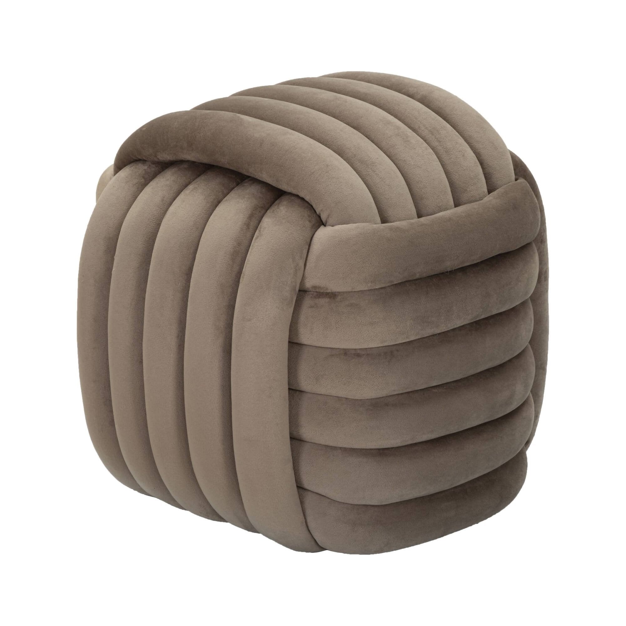 Pouf Bozzente, Poltrona multiuso, Scendiletto, Pouf poggiapiedi, 45x45 h45 cm, Grigio