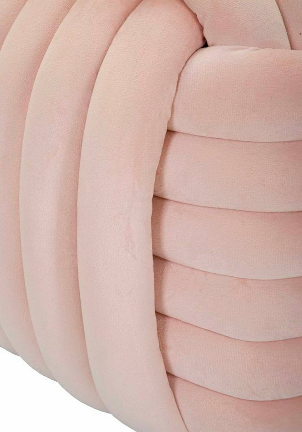 Pouf Bozzente, Poltrona multiuso, Scendiletto, Pouf poggiapiedi, 45x45 h45 cm, Rosa