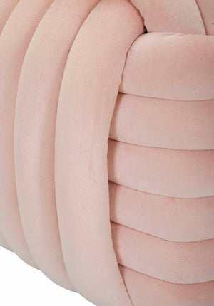 Pouf Bozzente, Poltrona multiuso, Scendiletto, Pouf poggiapiedi, 45x45 h45 cm, Rosa