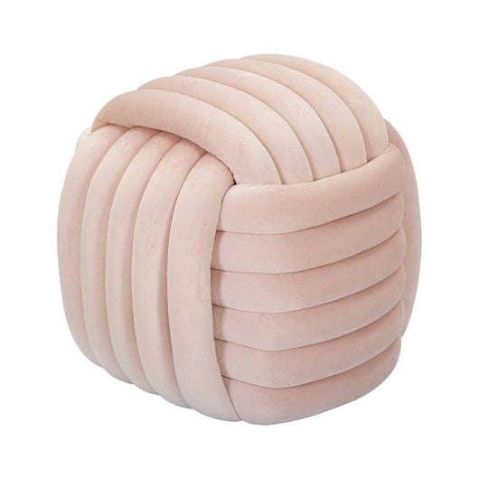 Pouf Bozzente, Poltrona multiuso, Scendiletto, Pouf poggiapiedi, 45x45 h45 cm, Rosa