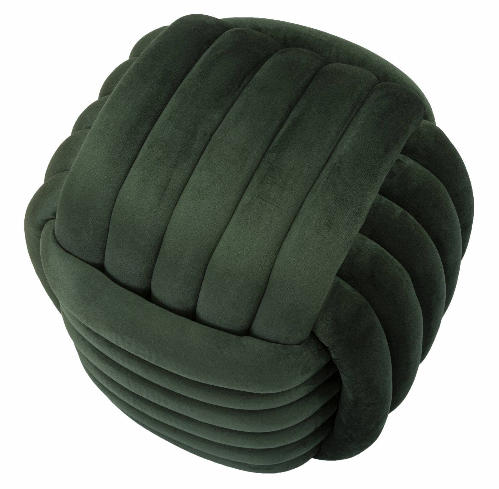 Pouf Bozzente, Poltrona multiuso, Scendiletto, Pouf poggiapiedi, 45x45 h45 cm, Verde