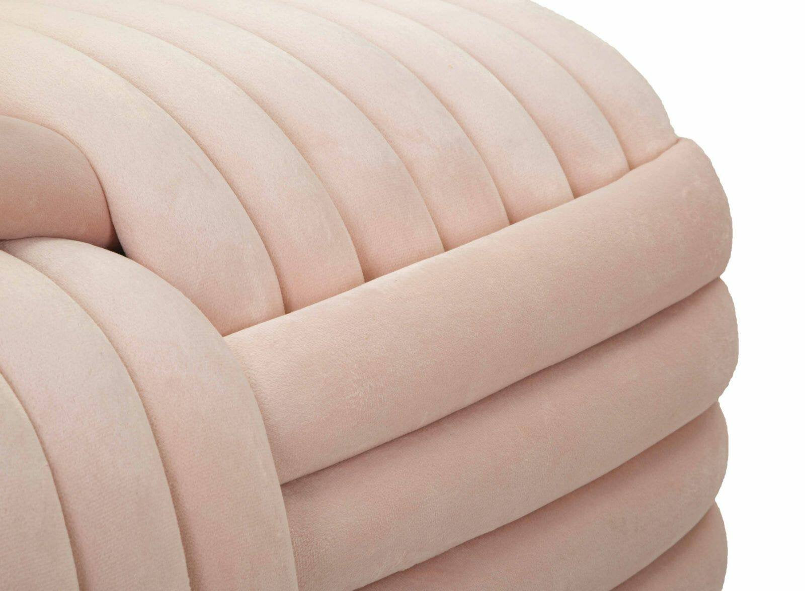 Panca Calcea, Panchina multiuso, Seduta per ospiti, Cassapanca multifunzione, 90x45 h45 cm, Rosa