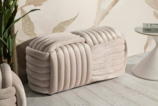 Panca Calcea, Panchina multiuso, Seduta per ospiti, Cassapanca multifunzione, 90x45 h45 cm, Rosa