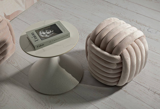 Tavolino da salotto Ceva, Tavolo basso da caffè, Portariviste per divano, Ripiano da soggiorno, 45x45 h39 cm, Bianco