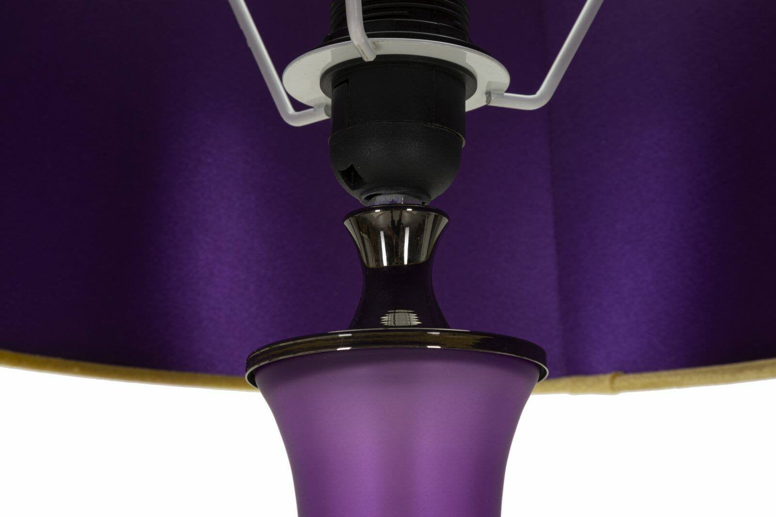 Lampada da terra Pepoli, Luce da terra, Lampada da pavimento, Lampada a stelo, 40x40 h167 cm, Viola e Giallo