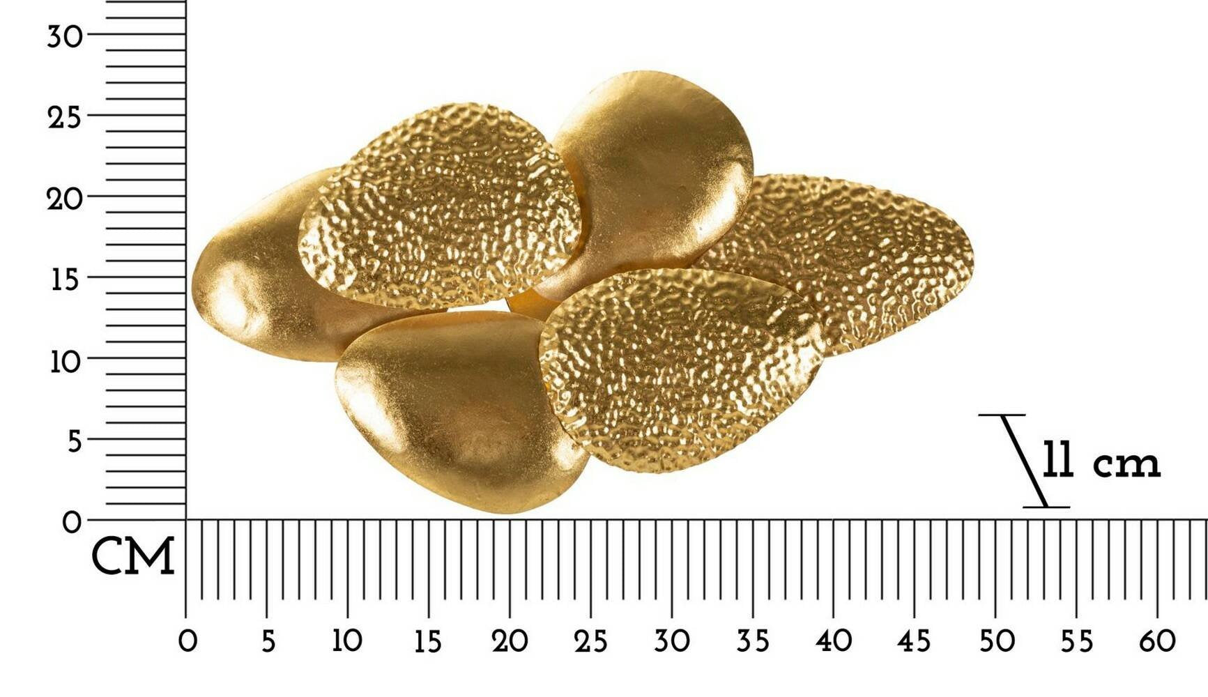 Lampada da parete Eraclea, Luminaria da parete, Luce a muro, Faretto a muro, 44x11 h28 cm, Oro