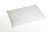 Set di 4 guanciali Prezzemolo, Cuscino per letto, Poggiatesta imbottito, Cuscinetto per camera da letto, Made in Italy, 70x40 h14 cm, Bianco