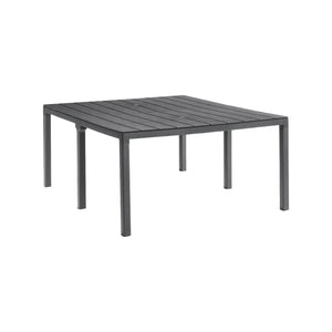 Tavolo da esterno Campana, Base per picnic, Piano da pranzo da giardino multiposizione, Banco outdoor multiuso, Made in Italy, 292x86 h74 cm, Antracite