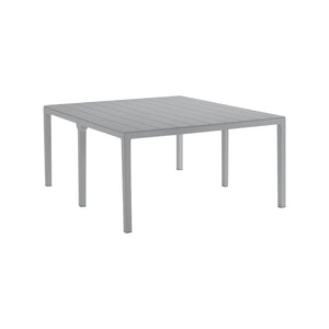Tavolo da esterno Campana, Base per picnic, Piano da pranzo da giardino multiposizione, Banco outdoor multiuso, Made in Italy, 292x86 h74 cm, Grigio