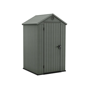 Casetta da giardino Osoyoos, Capanno da esterno, Rimessa da giardino, Ripostiglio per attrezzi, 124x117 h205 cm, Verde