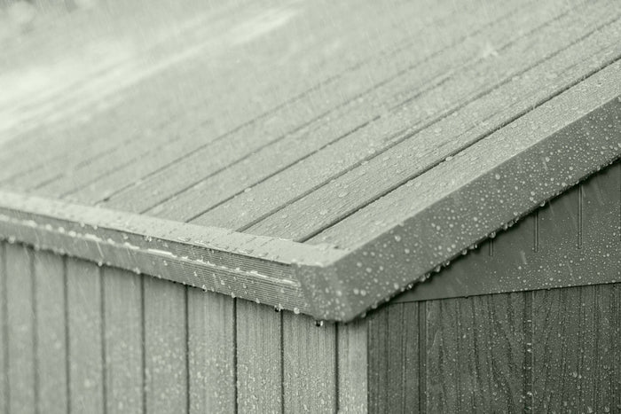 Casetta da giardino Osoyoos, Capanno da esterno, Rimessa da giardino, Ripostiglio per attrezzi, 190x122 h221 cm, Verde