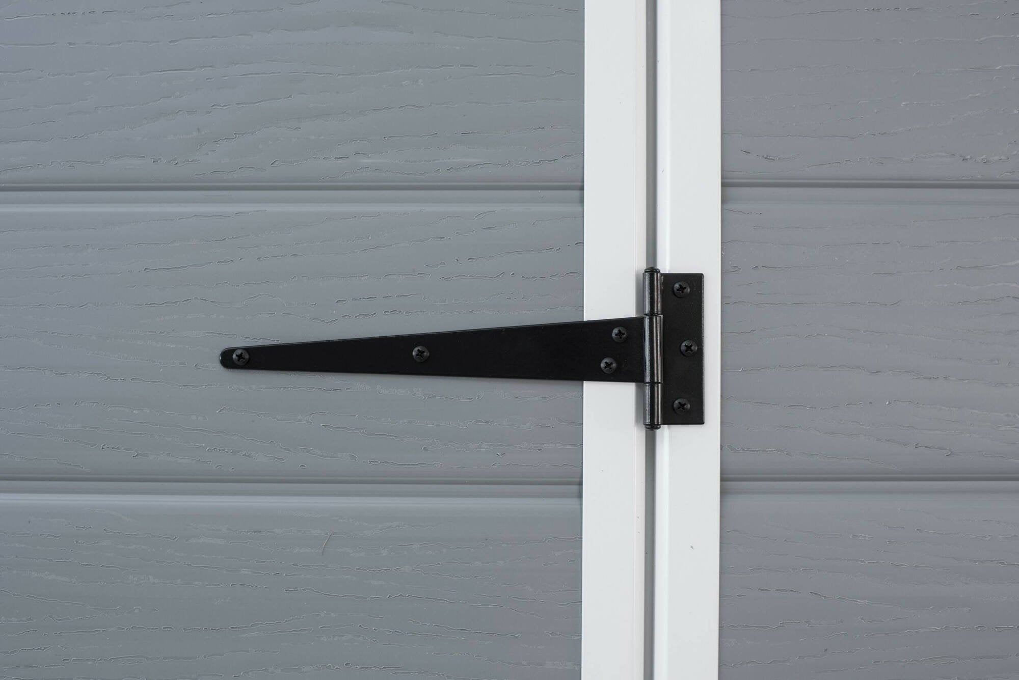 Casetta da giardino Cranbrook, Capanno da esterno, Rimessa da giardino, Ripostiglio per attrezzi, 184x185 h200 cm, Grigio