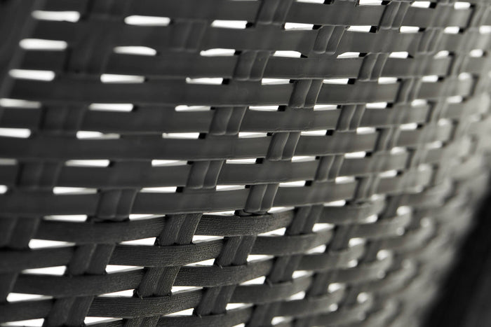 Set salotto da esterno Canmore, Salottino outdoor, Set da balcone o giardino, Composizione soggiorno per esterni, 78x54 h79 cm, Antracite