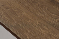 Tavolo da esterno Sarnia, Base per picnic, Piano da pranzo da giardino, Banco outdoor multiuso, 159x95 h75 cm, Rovere e Bianco