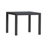Tavolo da esterno Terrace, Base per picnic, Piano da pranzo da giardino, Banco outdoor multiuso, 95x95 h75 cm, Antracite