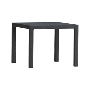 Tavolo da esterno Terrace, Base per picnic, Piano da pranzo da giardino, Banco outdoor multiuso, 95x95 h75 cm, Antracite