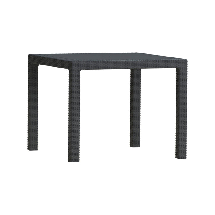 Tavolo da esterno Terrace, Base per picnic, Piano da pranzo da giardino, Banco outdoor multiuso, 95x95 h75 cm, Antracite