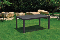 Tavolo da esterno Pickering, Base per picnic, Piano da pranzo da giardino, Banco outdoor multiuso, 95x161 h75 cm, Antracite