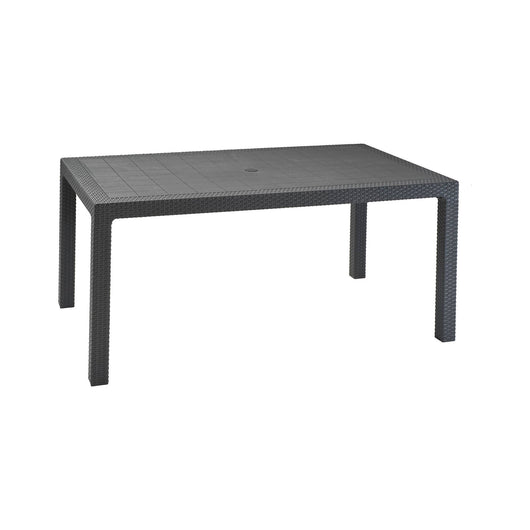 Tavolo da esterno Pickering, Base per picnic, Piano da pranzo da giardino, Banco outdoor multiuso, 95x161 h75 cm, Antracite