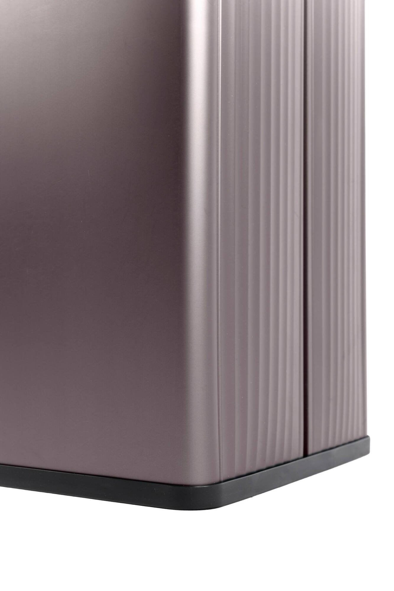 Pattumiera Longueuil, Cestino portarifiuti, Bidone per raccolta differenziata, Mobile per spazzatura, 44x27 h69 cm, Marrone