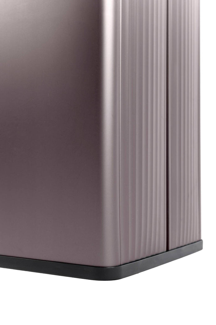 Pattumiera Longueuil, Cestino portarifiuti, Bidone per raccolta differenziata, Mobile per spazzatura, 44x27 h69 cm, Marrone