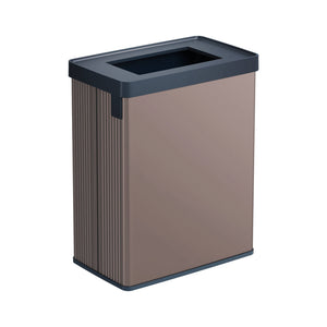 Pattumiera Longueuil, Cestino portarifiuti, Bidone per raccolta differenziata, Mobile per spazzatura, 44x27 h69 cm, Marrone