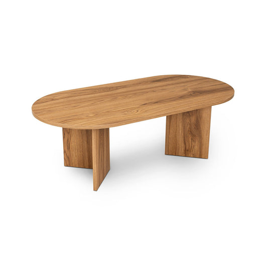 Tavolino da salotto Jurian, Tavolo basso da caffè, Portariviste per divano, Ripiano da soggiorno, 120x40 h60 cm, Noce