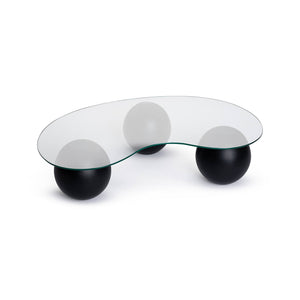 Tavolino da salotto Sawyer, Tavolo basso da caffè, Portariviste per divano, Ripiano da soggiorno, 117x60 h30 cm, Nero