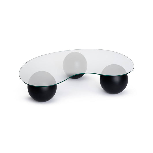 Tavolino da salotto Sawyer, Tavolo basso da caffè, Portariviste per divano, Ripiano da soggiorno, 117x60 h30 cm, Nero