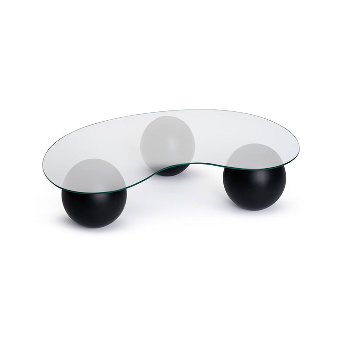 Tavolino da salotto Sawyer, Tavolo basso da caffè, Portariviste per divano, Ripiano da soggiorno, 117x60 h30 cm, Nero