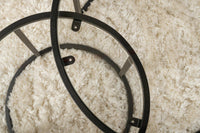 Set di 2 tavolini da salotto Xaden, Tavolo basso da caffè, Portariviste per divano, Ripiano da soggiorno, 60x60 h43 cm, Nero e Trasparente