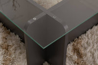 Tavolino da salotto Kallias, Tavolo basso da caffè, Portariviste per divano, Ripiano da soggiorno, 105x65 h30 cm, Antracite