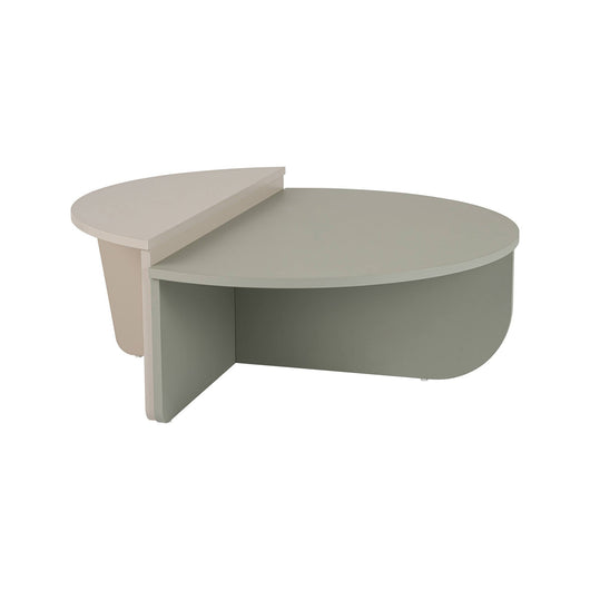 Tavolino da salotto Dain, Tavolo basso da caffè, Portariviste per divano, Ripiano da soggiorno, 90x60 h35 cm, Verde