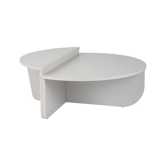 Tavolino da salotto Dain, Tavolo basso da caffè, Portariviste per divano, Ripiano da soggiorno, 90x60 h35 cm, Grigio