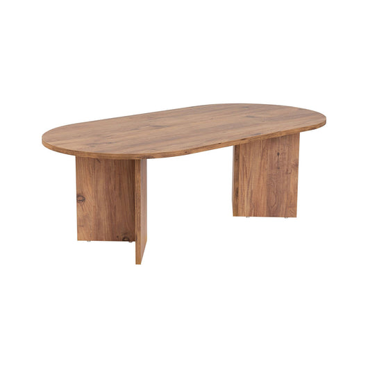 Tavolino da salotto Elain, Tavolo basso da caffè, Portariviste per divano, Ripiano da soggiorno, 119x60 h40 cm, Pino