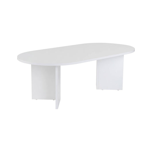 Tavolino da salotto Elain, Tavolo basso da caffè, Portariviste per divano, Ripiano da soggiorno, 119x60 h40 cm, Bianco