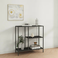 Consolle Noto, Tavolo multiuso, Mobiletto d'appoggio, Scrivania da corridoio, 80x30 h80 cm, Ardesia