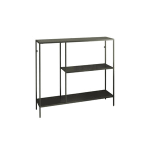 Consolle Noto, Tavolo multiuso, Mobiletto d'appoggio, Scrivania da corridoio, 80x30 h80 cm, Ardesia