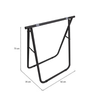 Cavalletto Osimo, Complemento d'arredo, Articolo decorativo, Accessorio d'arredo, 62x35 h75 cm, Ardesia