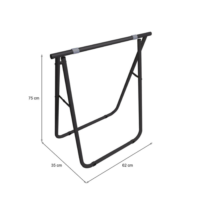 Cavalletto Osimo, Complemento d'arredo, Articolo decorativo, Accessorio d'arredo, 62x35 h75 cm, Ardesia