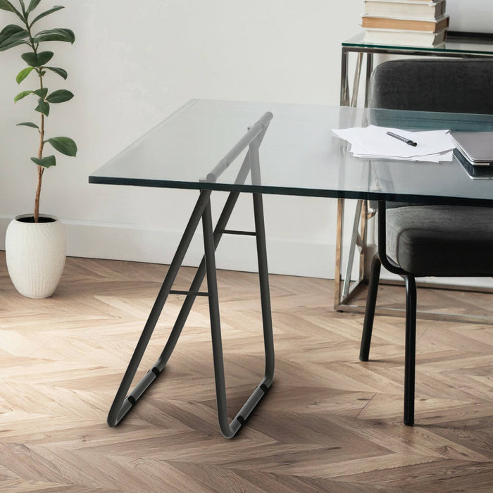 Cavalletto Osimo, Complemento d'arredo, Articolo decorativo, Accessorio d'arredo, 62x35 h75 cm, Giallo