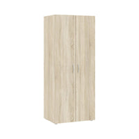 Guardaroba 2 ante Malvito, Mobile camera da letto, Cabina armadio portabiti, Armadio appendiabiti, 74x52 h179 cm, Rovere