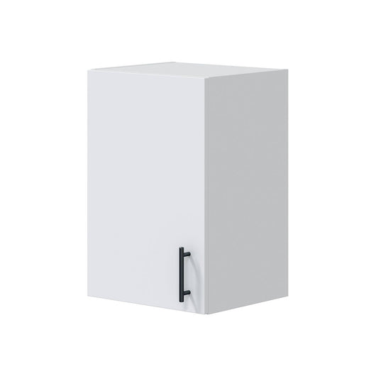 Mobile pensile 1 anta Thyra, Armadietto sospeso, Mobiletto a muro, Armadio ausiliario multifunzione, 40x34 h59 cm, Bianco