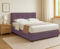 Ripon, Letto Singolo Sfoderabile Made in Italy, Viola Lilla