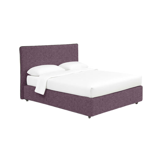 Tipton, Letto Matrimoniale Sfoderabile Made in Italy, Viola Lilla