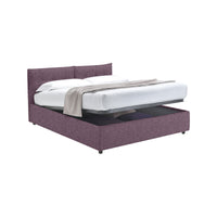Truro, Letto Singolo Sfoderabile Made in Italy, Viola Lilla