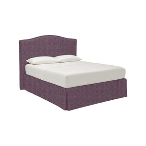 Morley, Letto Matrimoniale Sfoderabile Made in Italy, Viola Lilla
