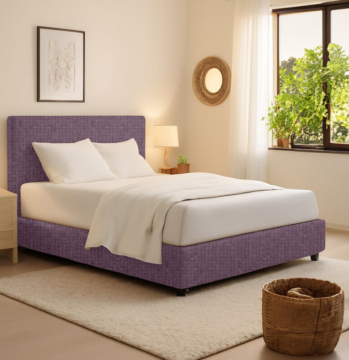 Lichfield, Letto Matrimoniale Sfoderabile Made in Italy, Viola Lilla