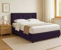 Chichester, Letto Singolo Sfoderabile Made in Italy, Viola
